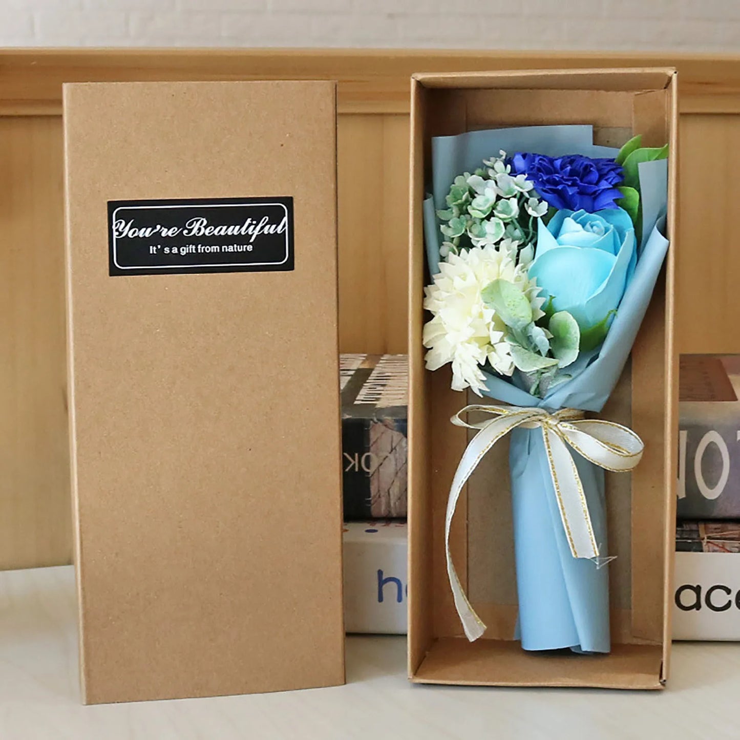 Mother's Day Gift 3 Roses Soap Flower Carnation Bunch Gift Box